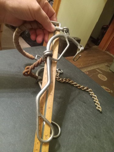 Steel nose combination gag bit twisted sweet iron mouth 5 in - Picture 3 of 4