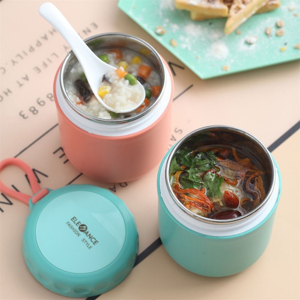 Thermos Travel Food Flask Soup Heat Tool Lunch Vacuum Storage Cup Soup