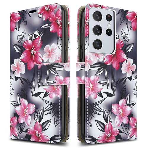 Pour Samsung Galaxy S21 Fe Plus Ultra 5G Étui Support en Cuir Téléphone - Photo 20 sur 23