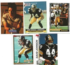 DAVID JOHNSON - Corner Back - Pittsburg Steelers - 5 Card Assorted Lot  -   4911