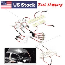 5x Car Festoon T10 Ba9s White Led 48smd Panel Interior Dome Map Light Bulb Lamp