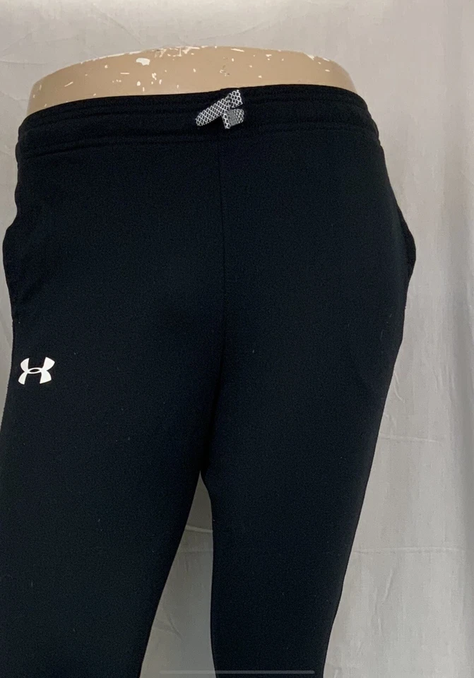 Leggings ajustados Under Armour juveniles L negros elásticos usados una vez YGI S0-302 Foto 3 de 4