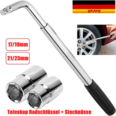 Radmutterschlüssel Steck-schlüssel Teleskop Radschlüssel Radkreuzschlüssel DE
