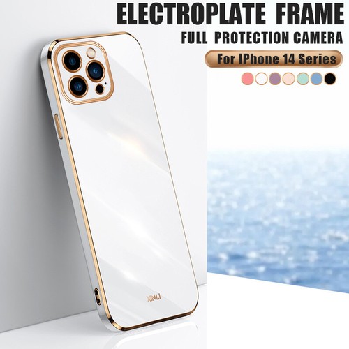 Silicone Case For iPhone 16 11 12 13 14 15 Pro Max XS 8 Plating Shockproof Cover - Picture 11 of 19