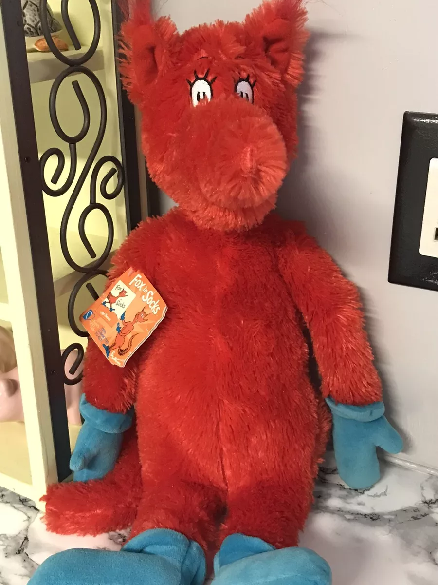 Fox in cheap socks stuffed animal