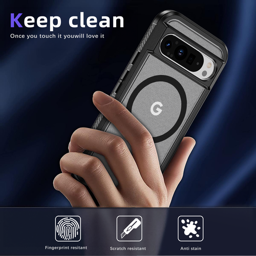 Dual Layer Rugged Magnetic Case For Google Pixel 9 Pro XL/8 Pro/8A Hybrid Cover - Picture 4 of 18