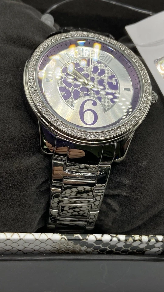 Just Cavalli 女士手表 99072 全不锈钢紫色石英表 R7253196501 — 第 4/4 张图片
