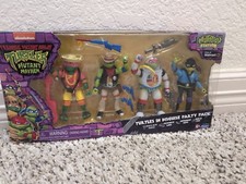 Teenage Mutant Ninja Turtles Mutant Mayhem Disguise Party 4-Pack Figure Set NEW