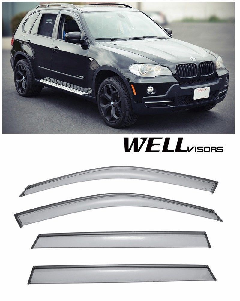 For 07-18 BMW E70 X5 WellVisors Side Window Visors Rain For 07-18 BMW E70 X5 WellVisors Side Window Visors Rain