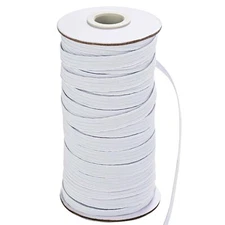 Elastic Band for Sewing 3/8 Inch 50 Yards White Knit Elastic Bands High Elast...