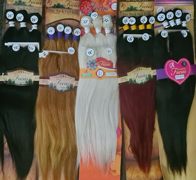 Focus Brazilian Hair Extensions with Lace Closure - One Pack Full Head