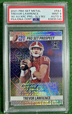 2021 Pro Set Metal Mojo RC Auto #’ed 5/7 PSA 9 Trevor Lawrence Jacksonville