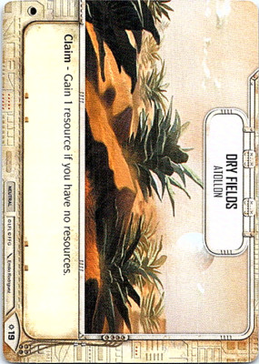 Star Wars Destiny Rivals Card #19 Dry Fields 