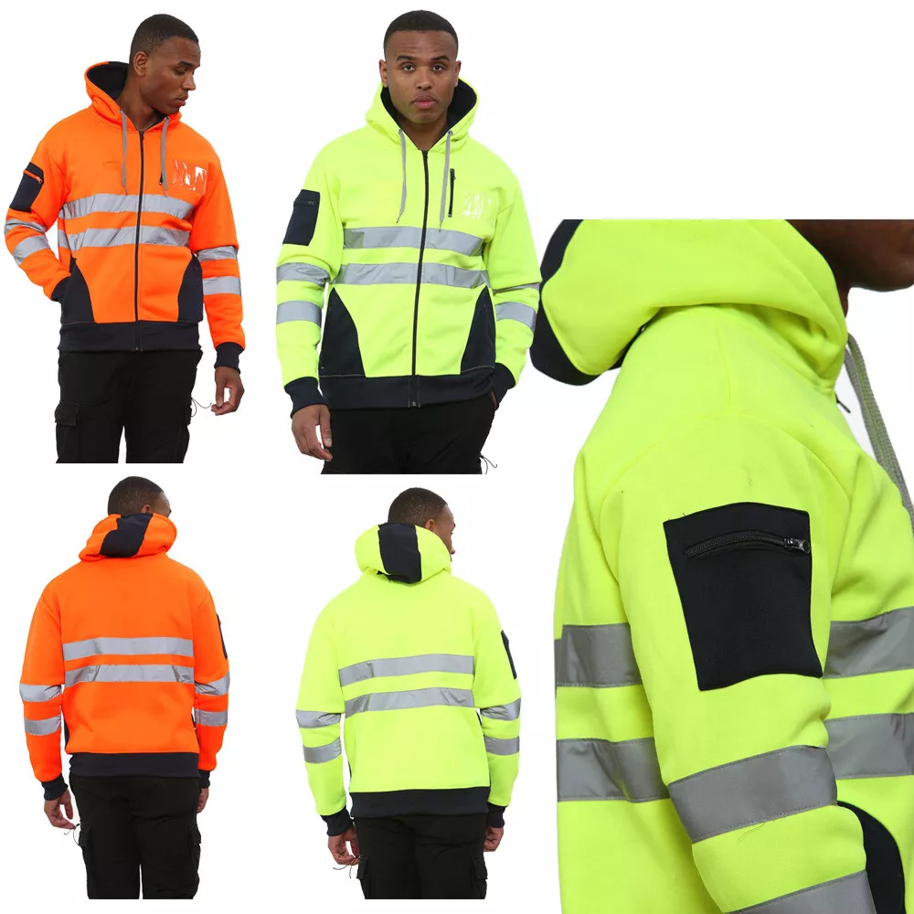 Mens reflective work jacket sale