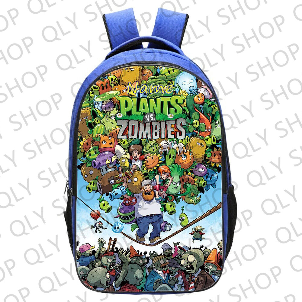 Plants Vs. Zombies Backpack – Printed School Bag For Kids & Teens – Lightweight Polyester Rucksack - View #2