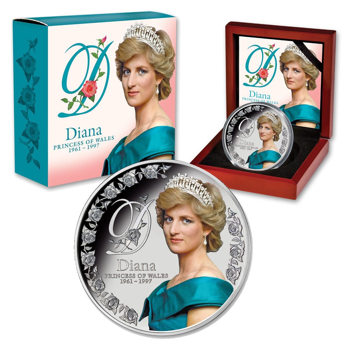TOKELAU $10 2017 5oz. Silver Proof Diana Princess of Wales Mtg.500