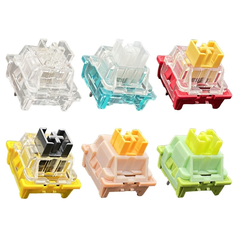 Mechanical Keyboard Linear Swich Peach Panda Ocean Crystal Lemon Silver Shaft