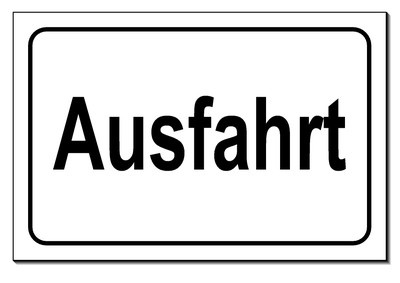 Ausfahrt-Parkverbot-Schild-Aluminium-30x15 od-30x20 cm-Warnschild-Parken-Hinweis