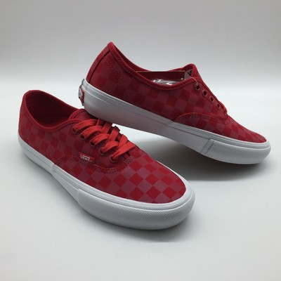 vans authentic pro reflect red skate shoes