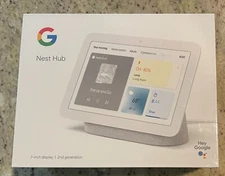 * NEW * Google Nest Hub 2nd Generation 7" Smart Display - Chalk