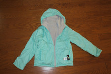 M 8 ATHLETECH NYLON GIRL GREEN WINTER JACKET REVERSIBLE VERY GOOD