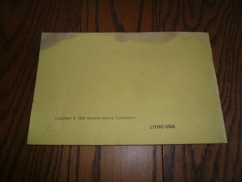 1991 GM Passenger Car Light Truck Towing Manual - Glove Box T-62 - Picture 2 of 2