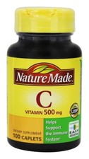 Nature Made Vitamin C 500 mg, 100 Caplets