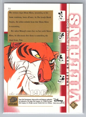 2003 Disney Treasures #70 - Villains - Shere Khan The Jungle Book