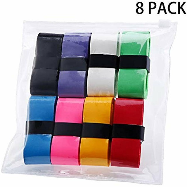 8 Pieces Tennis Badminton Rackets Grips Overgrips Tape For Antislip