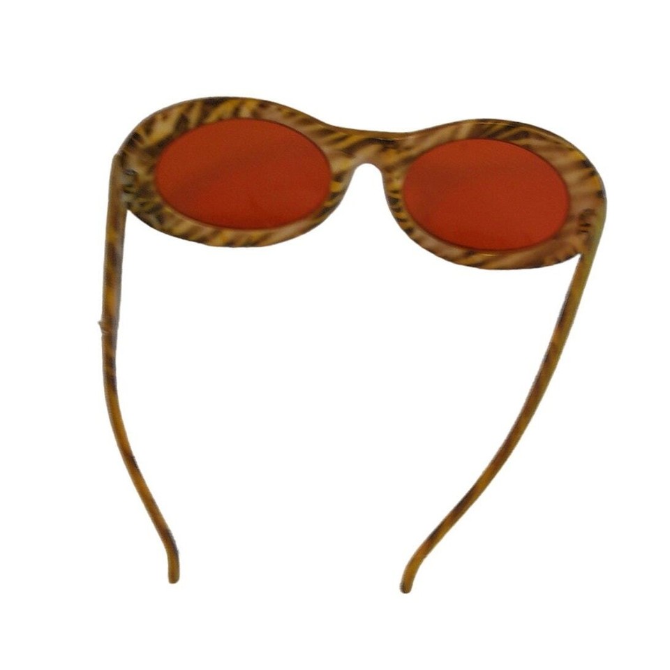 Vintage Velvet Animal Print Red Tint Sunglasses eBay
