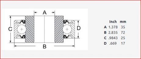 JD9301 John Deere Bearing, 88507 NTN Bearing, FAFNIR 207RR3, FAG Bearing 88107 - Image 3 of 3