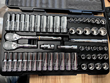GEARWRENCH Deep Standard Socket Set: 57 Pc, 3...