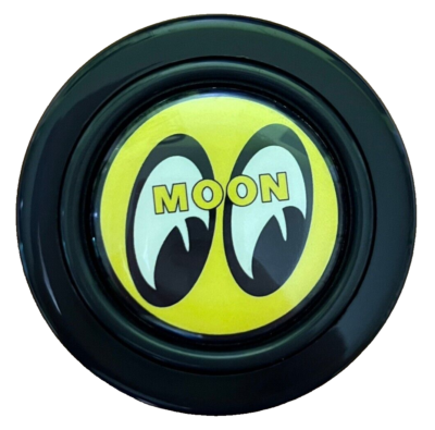 小径　ウッド ステアリング　mooneyesホーンボタン Mooneyes Yellow JDM Horn Button for SPARCO OMP NARDI steering