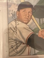 1952 Bowman Enos Slaughter #232 HOF – Graded 4.5 VG-EX+ Vintage