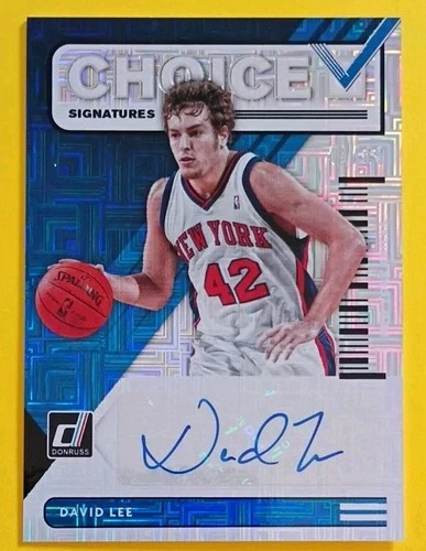 DAVID LEE CHOICE SIGNATURES AUTOGRAPH 43/49 - 2021 DONRUSS BASKETBALL KNICKS AU