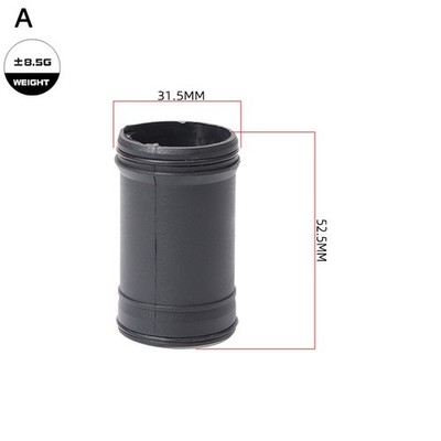 Kunststoffhülse für BSA Innenlagergehäuse 68 mm 73 mm Breite 52,5 mm schwarz