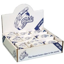 Jubilee Hose Clip Kit W1 Worm Drive Zinc Mild Steel Clamps x 100 Handy Pack