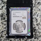 1921 Morgan Dollar $1 NGC MS 63 Silver Coin Certification #5759594-037