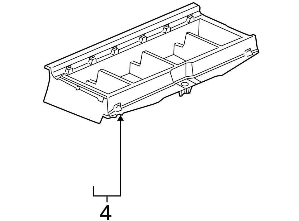 Chevrolet Saturn Uplander 2005-2008 compartimento de relé ASM R/FLR *MED 15821702 Foto 3 de 3