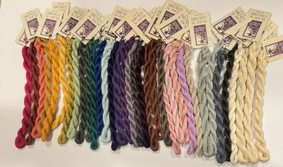 The Thread Gatherer Hand Dyed 100% Linen Flax  N Colors-35 Colors-DISCONTINUED