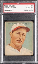 1933 GOUDEY #110 GOOSE GOSLIN PSA 4