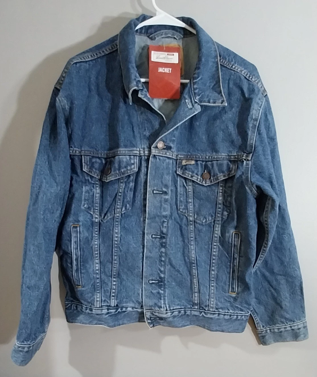 Levi Strauss Mens Sz Medium Vintage Denim Jean Relaxed Trucker Jacket unused