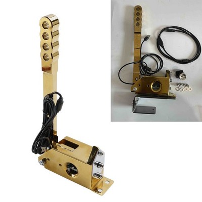 14Bit SIM USB Handbremse Für Assetto PC Rennspiele G25/G27/G29/T300/T500 Gold#