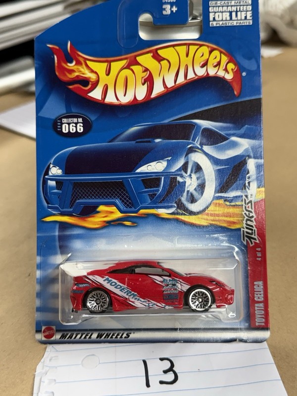 Vintage 2002 Hot Wheels Tuners #4/4 Toyota Celica Collector #066