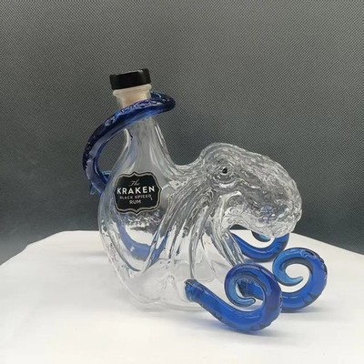 The Krakeen Black Spiced Rum Octopus Whiskey Decanter 350ml Decorative Bottle