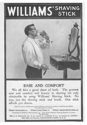 WILLIAM'S Rasierstab - antike Werbung 1904 #1
