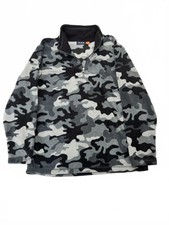 PLACE Boys' XL 14 Camouflage Fleece Quarter-Zip Pullover
