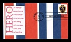 DR JIM STAMPS US COVER PURPLE HEART MILITARY AWARD FDC PASTED ON CACHET