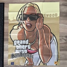 Grand Theft Auto San Andreas Poster and Map Official Rockstar Poster