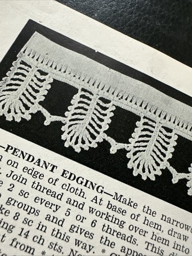 1930s Lily Crocheted Bedspreads Tablecloth Novelties Pattern Book NO 102 - Picture 23 of 24